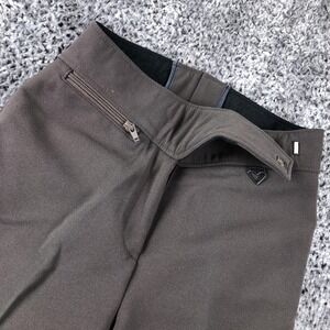 Obermeyer Pants Womens 4R Brown Wool Blend Stirrup Ski Snow Softshell Japan